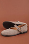 Women's Genuine Leather Babet with Helmet Design Hl.33301 Mink Suede - 6
