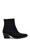 Women's Valore Short Heeled Boots - Black Suede - 4