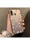 Samsung Galaxy A20 Compatible Silicone Edge Hard Back Case Floral Patterned Lover Couple Phone Case - 3