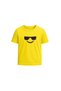 Adult Unisex Yellow Emoji T-shirt - Round Neck Short Sleeve Cotton Tee - Soft and Comfortable Wear