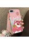 iPhone 8 Compatible Silicone Edge Hard Back Case Lotso Patterned Lovers Couple Phone Case - 3