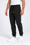 Men's Black Color Elastic Cuffs, Shirred Side Piping, Regenerated Baggy Sweatpants - 5