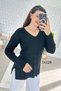V-Neck Knitwear Blouse 7K126 - 4