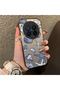 Vivo X200 Pro Compatible Silicone Edge Hard Back Case Shell Patterned Couple Phone Case - 3