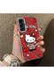 Samsung Galaxy A05S Compatible Silicone Edge Hard Back Case Kitty Patterned Couple Phone Case - 3
