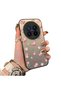 Vivo X300 Pro Compatible Silicone Edge Hard Back Case Floral Pattern Couple Phone Case
