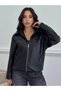 Women's Premium Patterned Oversize Zippered Leather Jacket - 8