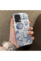 Oppo A6 Pro 5g Compatible Silicone Edge Hard Back Case Shell Patterned Couple Phone Case - 3