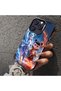 Samsung Galaxy A34 Compatible Silicone Edge Hard Back Case Nezha Patterned Lover Couple Phone Case - 5