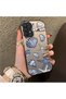 Samsung Galaxy A32 Compatible Silicone Edge Hard Back Case Shell Patterned Couple Phone Case - 3