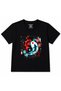 Japanese Yin Yang Koi Fish Sakura Lantern Front & Back Graphic Kids T-Shirt - 2