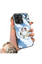 Redmi 12 Compatible Silicone Edge Hard Back Case Anime Pattern Couple Phone Case