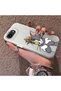 iPhone 16E Compatible Silicone Edge Hard Back Case Mouse Pattern Couple Phone Case - 2