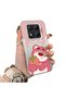 Redmi Note 14 Pro Compatible Silicone Edge Hard Back Case Lotso Patterned Lovers Couple Phone Case