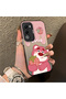 Oppo A5 4g Compatible Silicone Edge Hard Back Case Lotso Patterned Lovers Couple Phone Case - 3