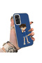 Samsung Galaxy A34 Compatible Silicone Edge Hard Back Case Konan Patterned Couple Phone Case