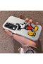 Vivo Y29S Compatible Silicone Edge Hard Back Case Mickey Patterned Couple Phone Case - 2