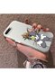 iPhone 8 Plus Compatible Silicone Edge Hard Back Case Mouse Pattern Loving Couple Phone Case - 2