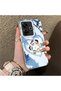 Poco M6 Compatible Silicone Edge Hard Back Case Anime Pattern Couple Phone Case - 3