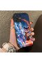 Samsung Galaxy A07 Compatible Silicone Edge Hard Back Case Nezha Patterned Couple Phone Case - 3