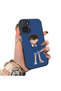 Poco M5S Compatible Silicone Edge Hard Back Case Konan Patterned Couple Phone Case