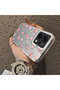 Oppo Reno 14 5g Compatible Silicone Edge Hard Back Case Floral Patterned Lover Couple Phone Case - 4