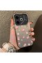 For Tecno Pova 6 Compatible Silicone Edge Hard Back Case Floral Patterned Lover Couple Phone Case - 3