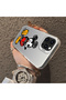 For iPhone 15 Pro Max Compatible Silicone Edge Hard Back Case Mickey Pattern Couple Phone Case - 4