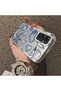 Samsung Galaxy A34 Compatible Silicone Edge Hard Back Case Shell Patterned Couple Phone Case - 4