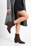 Women's Valore Short Heeled Boots - Brown-Suede - 3