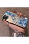 iPhone 12/12 Pro Compatible Blue Turtle, Shell and Coral Pattern Cover, Shock-Absorbing Structure - 2