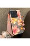 Mi 15 5g Compatible Watercolor Tropical Flower and Sun Pattern Phone Case, Shockproof