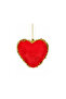 Christmas Tree Ornament Heart Red 10 cm
