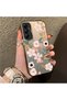 Samsung Galaxy A05S Compatible Pink Spring Flower and Green Leaf Pattern Phone Case, Shock Protection