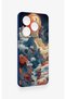 Tecno Spark 20C Compatible Red Moon Patterned Silicone Case - 3