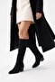 Women's Vento Low Heel Cowboy Boots - Black Suede - 3