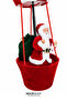 New Year's Santa Claus in a Balloon Red White 150 cm - 2