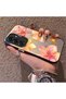 Samsung Galaxy S25 Compatible Watercolor Tropical Flower and Sun Pattern Phone Case, Shockproof - 2