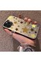 iPhone 11 Pro Max Compatible Retro Coffee Tone Star Sticker Printed Case, Aesthetic Design - 2