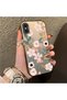 iPhone XS Max Compatible Pink Spring Flower and Green Leaf Pattern Phone Case, Shock Protection