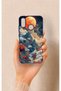 Huawei P20 Lite Compatible Red Moon Patterned Silicone Case