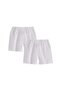 Double Girls Boxer 2-11 Years White