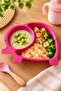 3-Compartment Children's Breakfast and Food Plate with Elephant Figure - 3
