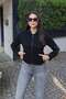 Diving Fabric Zippered Finger-Looped Waist-Slit Cardigan Black - 6
