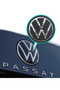 Sticker Set for Volkswagen 2021 Passat Polo Tiguan Golf Front, Rear and Steering Wheel Logo, Decorative Sticker - 7