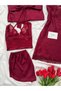 Women's Magic 4-Piece Lace Satin Nightgown, Robe and Shorts Set - 3