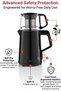 AR3141 Tea Blend Electric Turkish Tea Maker & Kettle, 1650W, Black - 4