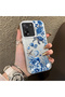 Mi 13T/Mi 13t Pro Compatible Blue Turtle, Shell, and Coral Pattern Cover, Shock-Absorbing Structure