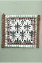 Boho Palm 43X43Cm Burgundy Tasseled Throw Pillow Cover - 3