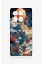 Poco X6 Pro Compatible Red Moon Patterned Silicone Case - 2